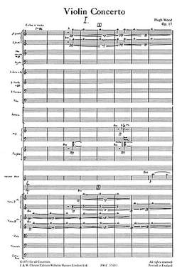 Hugh Wood: Concerto For Violin And Orchestra Op. 17