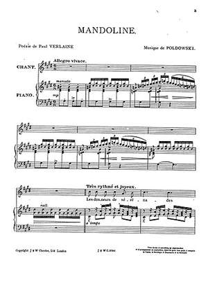 Pirfano: Mandoline for Voice with Piano acc.