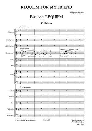 Zbigniew Preisner: Requiem For My Friend (Full Score)
