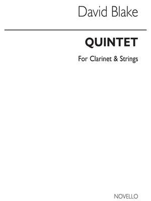 David Blake: Quintet For Clarinet & Strings
