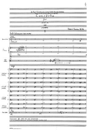 Robert Saxton: Viola Concerto (Full Score)