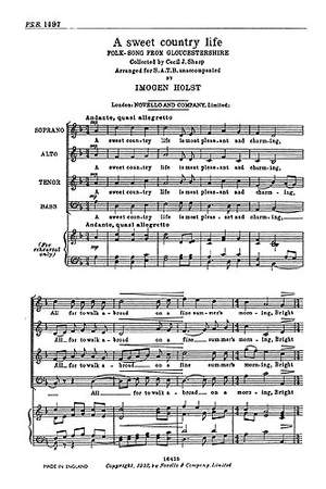 Cecil Sharp_Imogen Holst: A Sweet Country Life