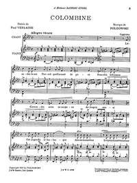Poldowski: Colombine for Voice with Piano acc.