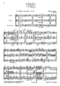 Malcolm Lipkin: String Trio (Miniature Score)