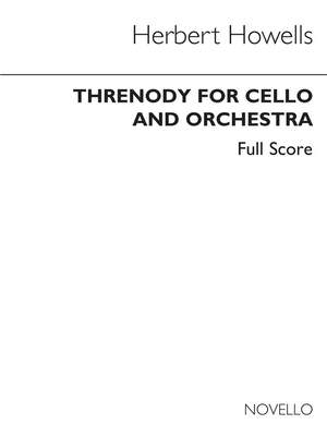 Herbert Howells: Threnody For Cello & Orchestra (Full Score)