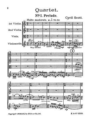 Cyril Scott: String Quartet No.1