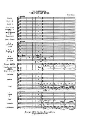 Gustav Holst: Perfect Fool Ballet Music (Miniature Score)