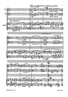 Cyril Scott: Sonata For Two Violins And Piano