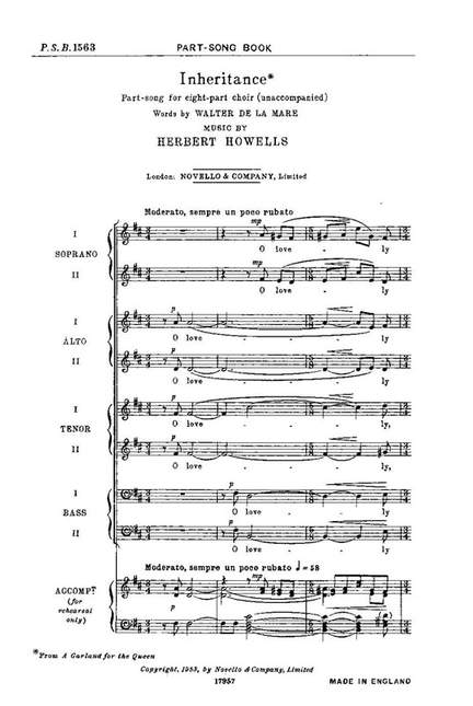Herbert Howells: Inheritance