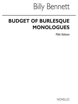 Billy Bennett: Fifth Budget Of Burlesque Monologue