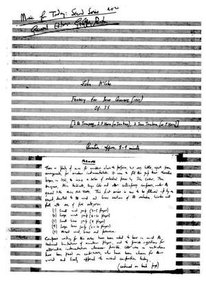 John McCabe: Fantasy For Brass Quartet Op.35 (Parts)