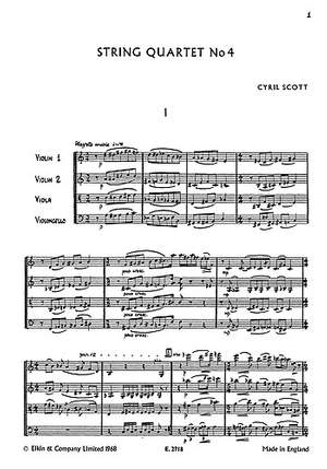 Cyril Scott: String Quartet No.4