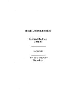 Richard Rodney Bennett: Capriccio for Cello and Piano accompaniment