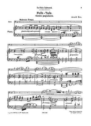 Arnold Bax: A Folk-Tale (Conte Populaire) for Cello And Piano
