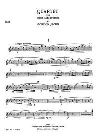 Gordon Jacob: Quartet For Oboe And Strings (Parts)