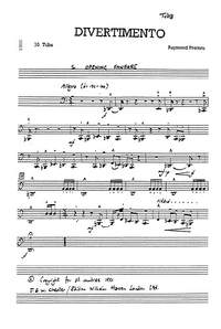 Raymond Premru: Divertimento 10 Parts (9 Movements) (Parts)