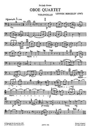Lennox Berkeley: Oboe Quartet Op. 70 (Parts)
