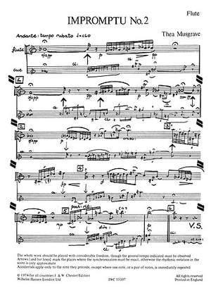 Thea Musgrave: Impromptu No.2 (Parts)