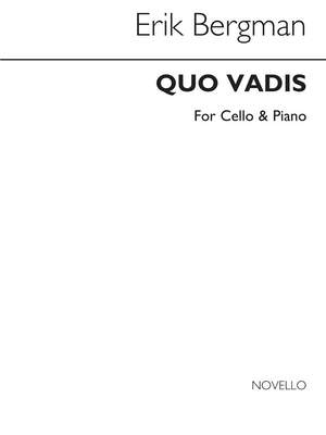 Erik Bergman: Quo Vadis - Cello/Piano