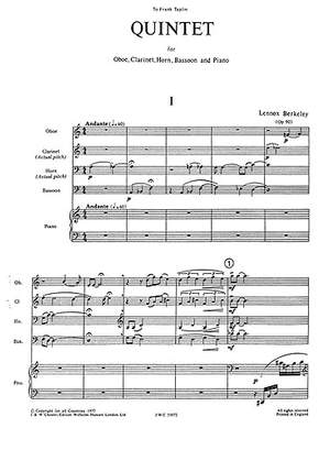 Lennox Berkeley: Quintet Op.90