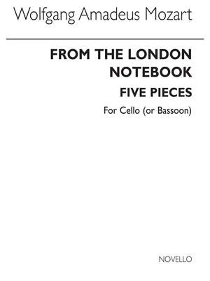 Wolfgang Amadeus Mozart: From The London Notebook (Cello and Bassoon Part)