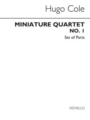 Hugo Cole: Miniature Quartet No.1 In G (Parts)