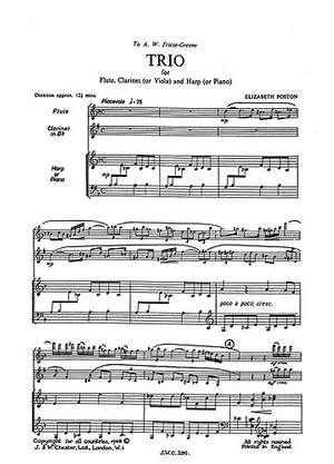 Elizabeth Poston: Trio