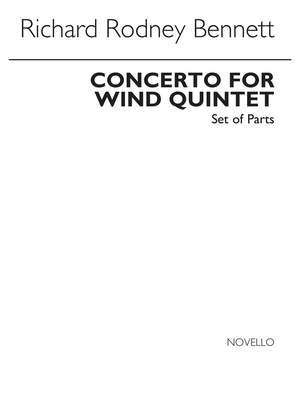Richard Rodney Bennett: Concerto For Wind Quintet (Parts)