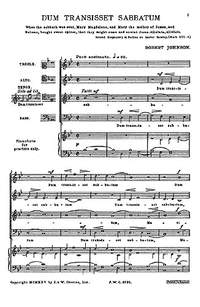 Robert Johnson: Dum Transisset Sabbatum