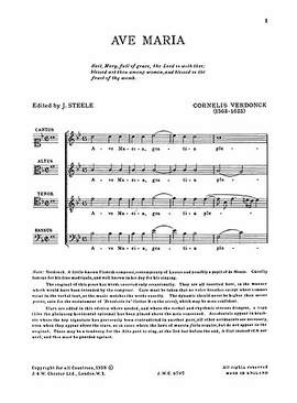 Cornelius Verdonck: Ave Maria