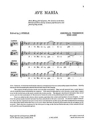 Cornelius Verdonck: Ave Maria