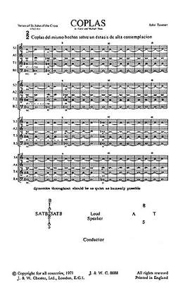 John Tavener: Coplas