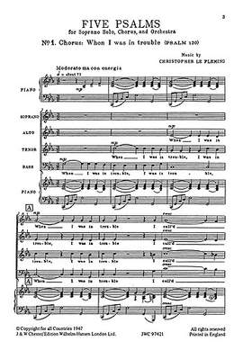 Christopher Le Fleming: Five Psalms
