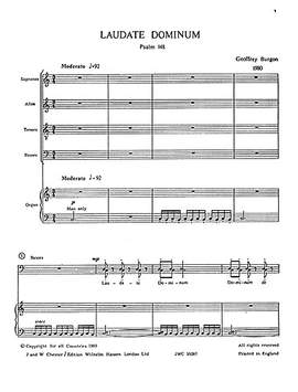 Geoffrey Burgon: Laudate Dominum