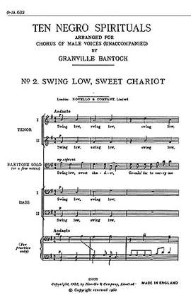 Granville Bantock: Swing Low Sweet Chariot