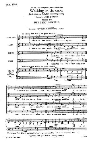 Herbert Howells: Walking In The Snow