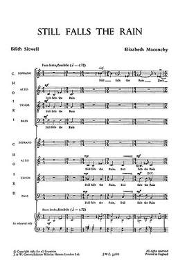 Elizabeth Maconchy: Still Falls The Rain for Double Choir