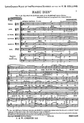 John Sheppard: Haec Dies