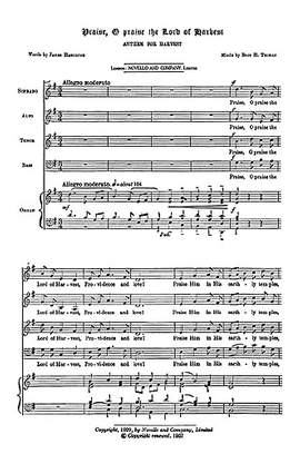 Eric Thiman: Praise O Praise The Lord Of Harvest