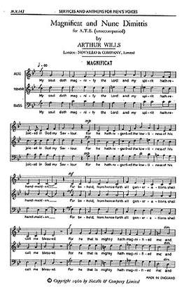 Arthur Wills: Magnificat And Nunc Dimittis