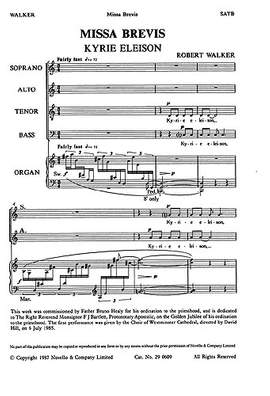 Robert Walker: Missa Brevis