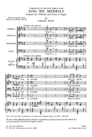 Rush: Sing We Merrily Unto God
