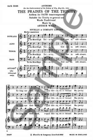 Arthur Wills: Praises Of The Trinity