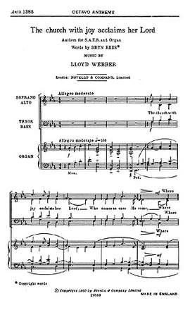 William Lloyd Webber: The Church With Joy Acclaims Her Lord