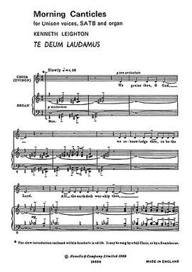 Kenneth Leighton: Te Deum Morning Canticles