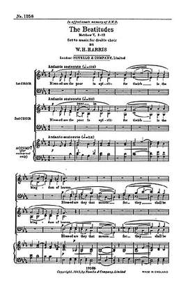 Sir William Henry Harris: The Beatitudes