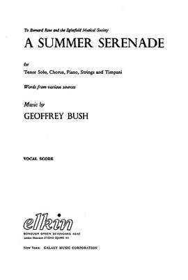 Geoffrey Bush: A Summer Serenade