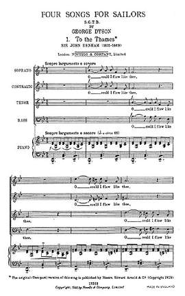 George Dyson: 4 Songs For Sailors