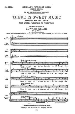 Edward Elgar: There Is Sweet Music (SSAATTBB)