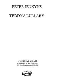 Peter Jenkyns: Teddy's Lullaby for Unison Voices and Piano